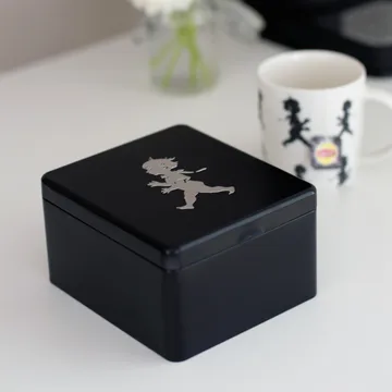 Solstickan 带袋茶箱 13.6x15.6cm - 黑色 - Solstickan Design