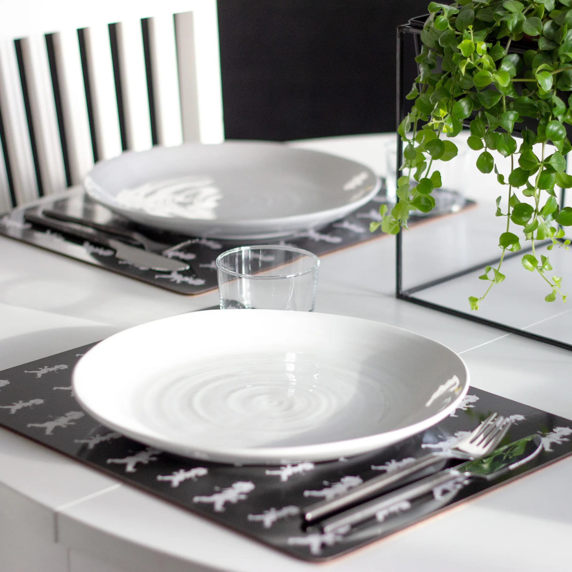 Solstickan 餐垫 30x40 cm 两件套装, Black Solstickan Design