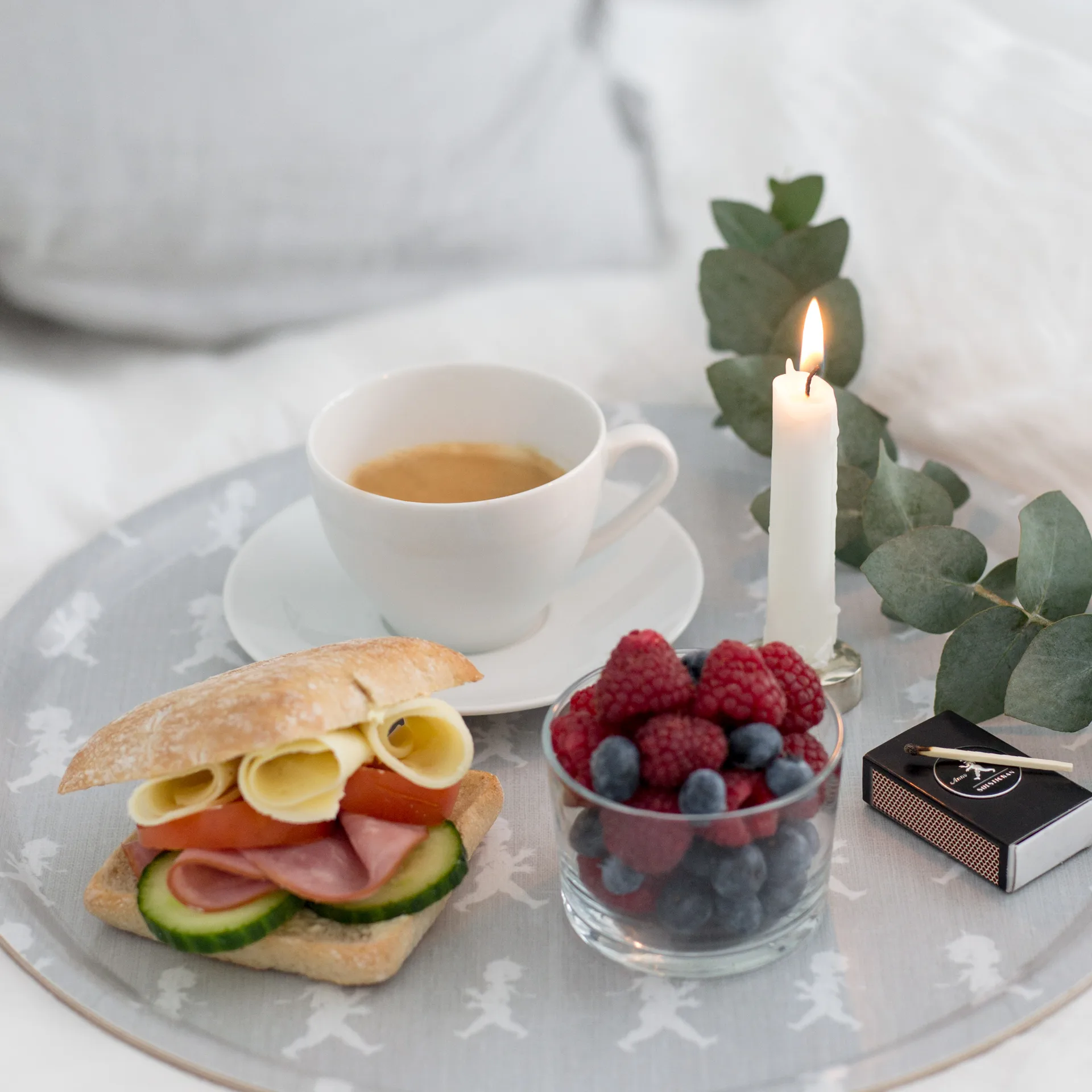Solstickan 托盘 38cm, 灰色 Solstickan Design