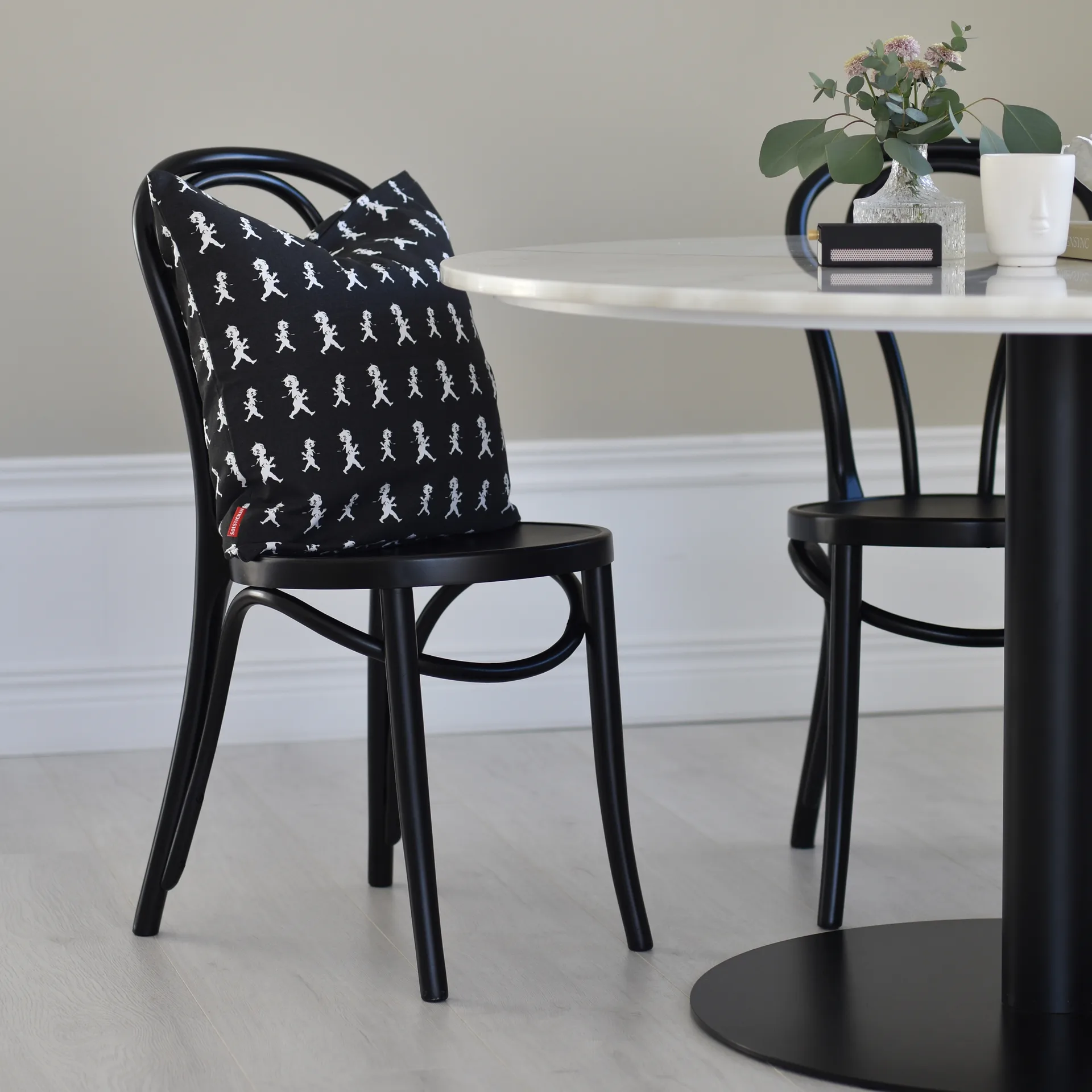 Solstickan 靠枕套 50x50 cm, 黑色 Solstickan Design