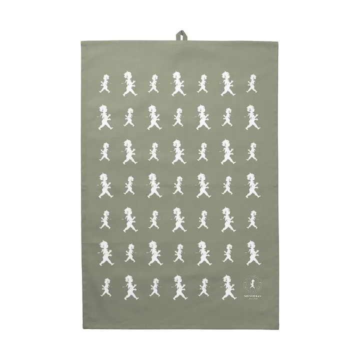 Solstickan 茶巾 50x70cm - 绿色-白色 - Solstickan Design
