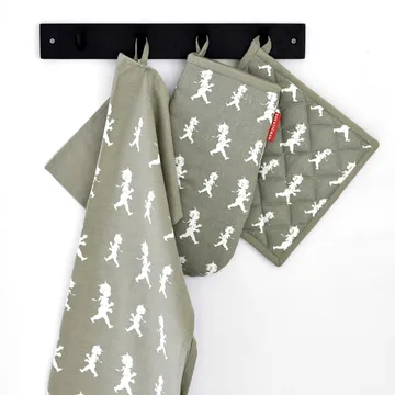 Solstickan 茶巾 50x70cm - 绿色-白色 - Solstickan Design