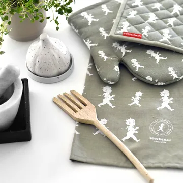 Solstickan 茶巾 50x70cm - 绿色-白色 - Solstickan Design