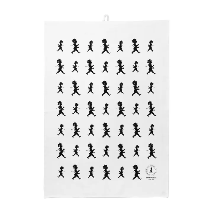 Solstickan 茶巾 50x70cm - 白色_黑色 - Solstickan Design