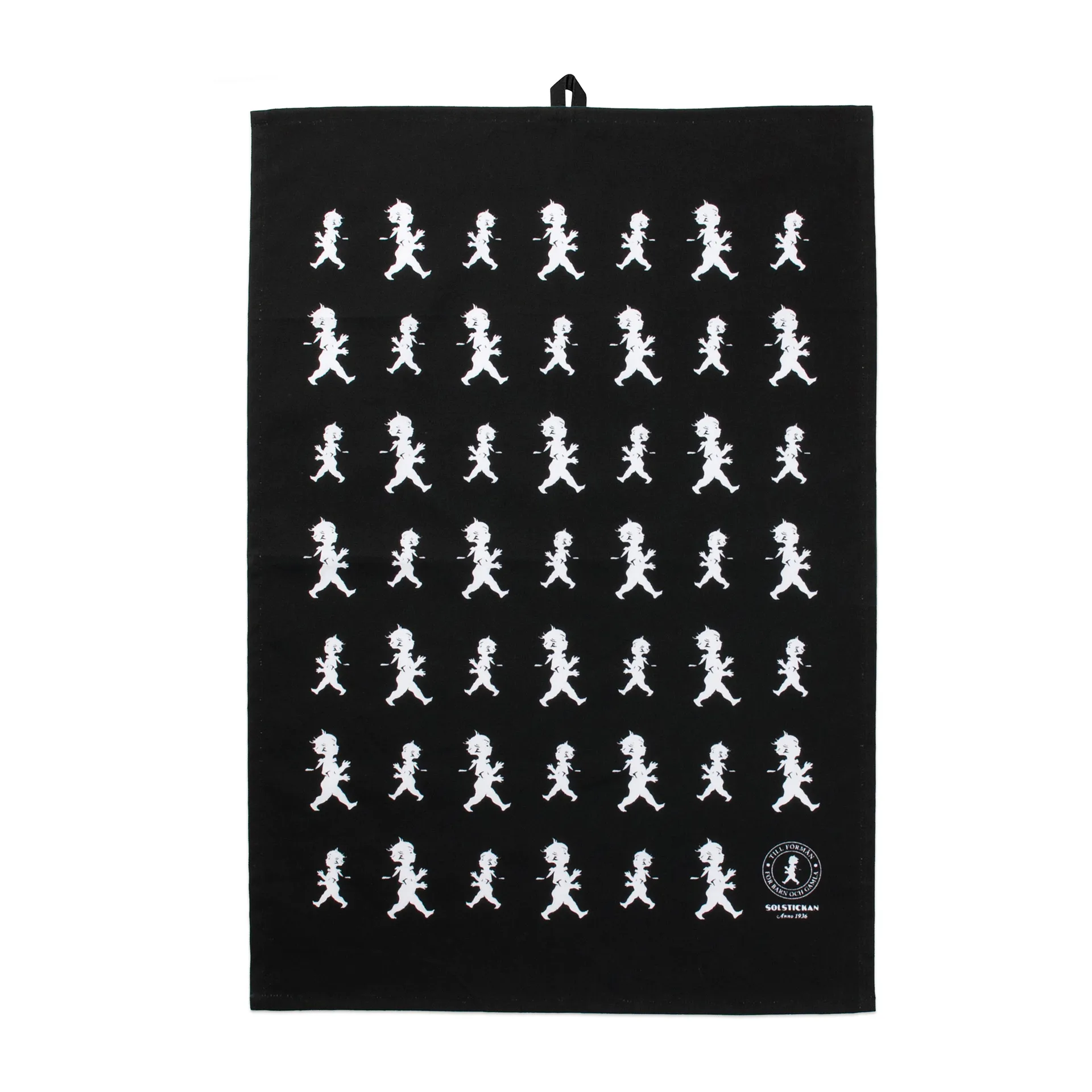 Solstickan 茶巾 50x70cm, 白色_黑色 Solstickan Design