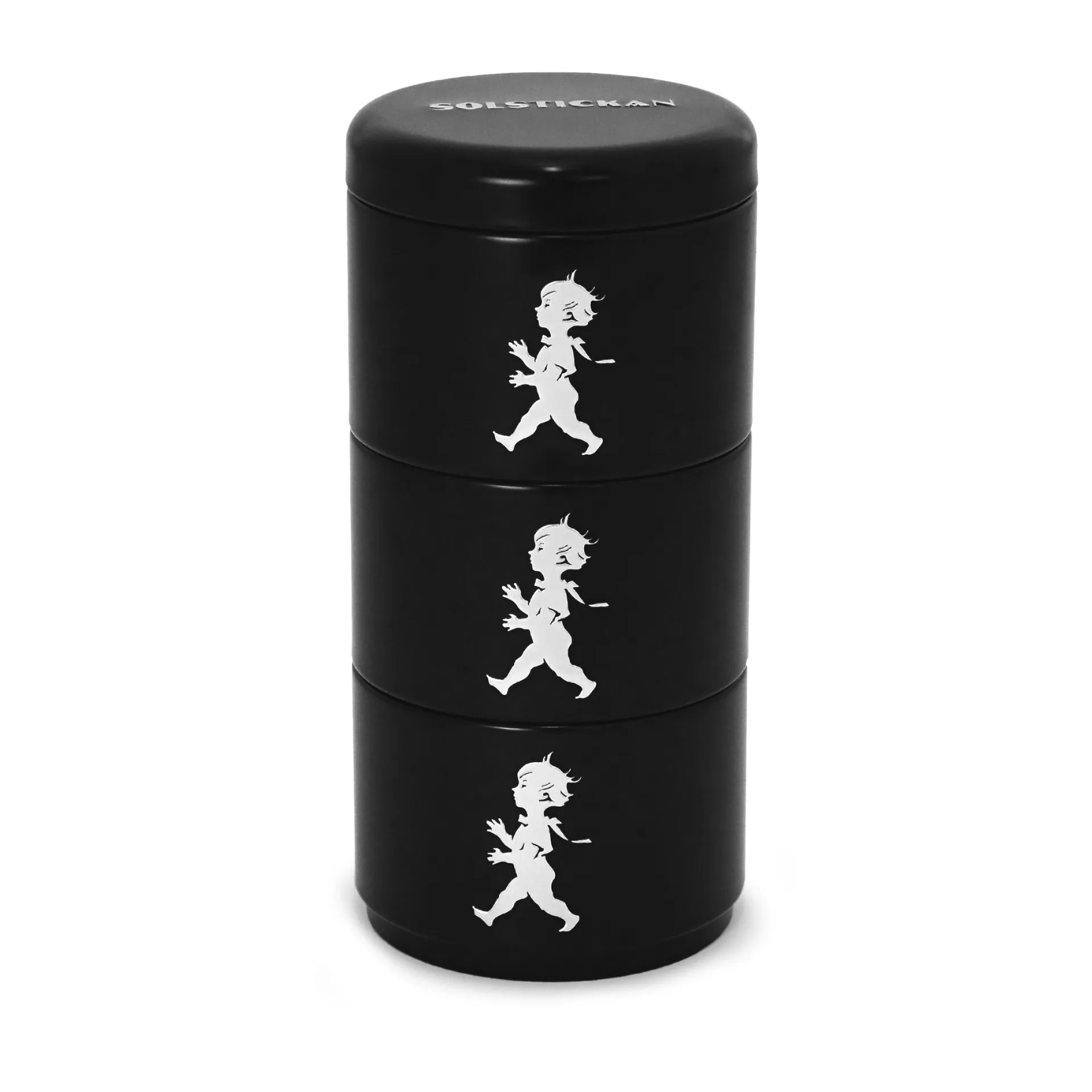 Solstickan 三件套储物罐 8.5cm, 黑色 Solstickan Design
