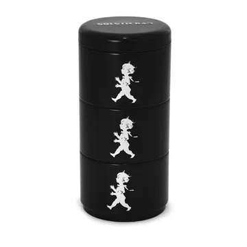 Solstickan 三件套储物罐 8.5cm - 黑色 - Solstickan Design