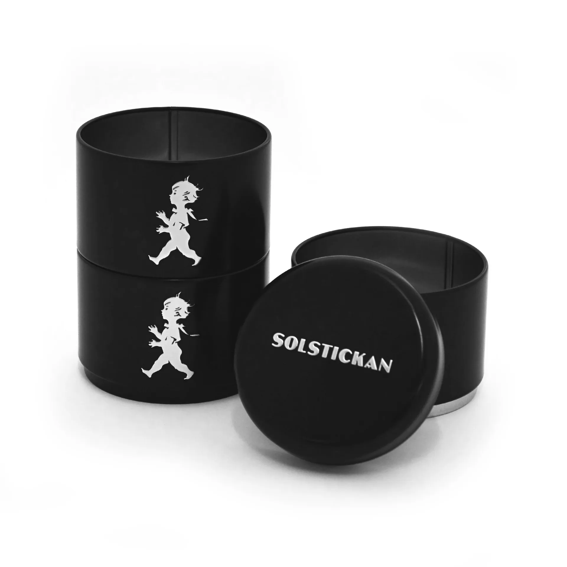 Solstickan 三件套储物罐 8.5cm, 黑色 Solstickan Design
