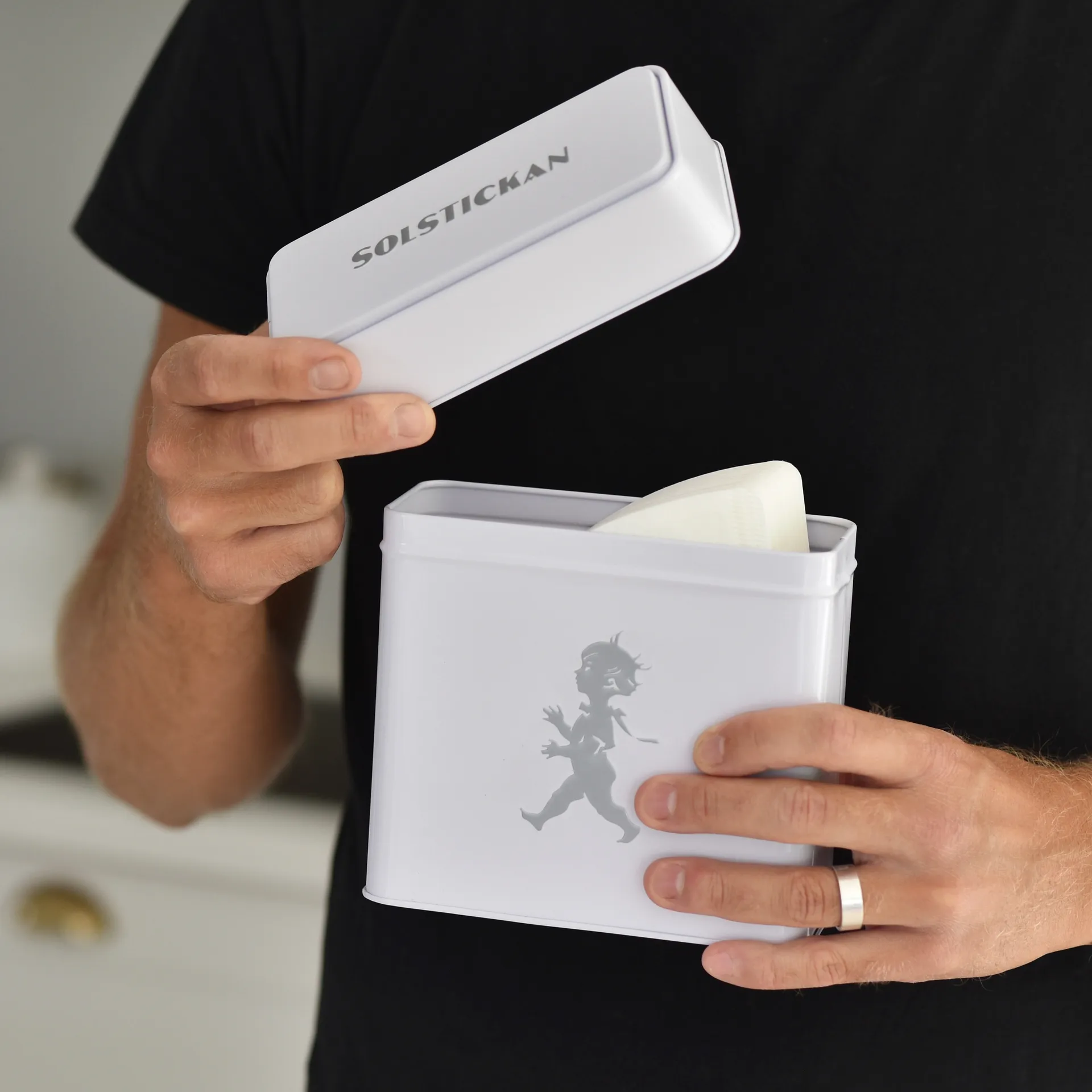 Solstickan coffee filter 罐子 15.4x17 cm, 白色 Solstickan Design