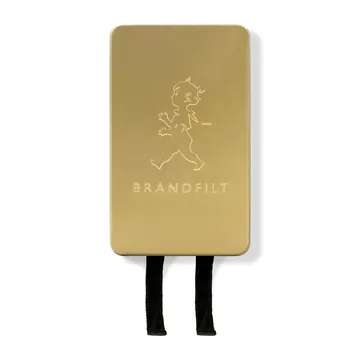 Solstickan fire 毯子 120x120 cm - Matt gold - Solstickan Design