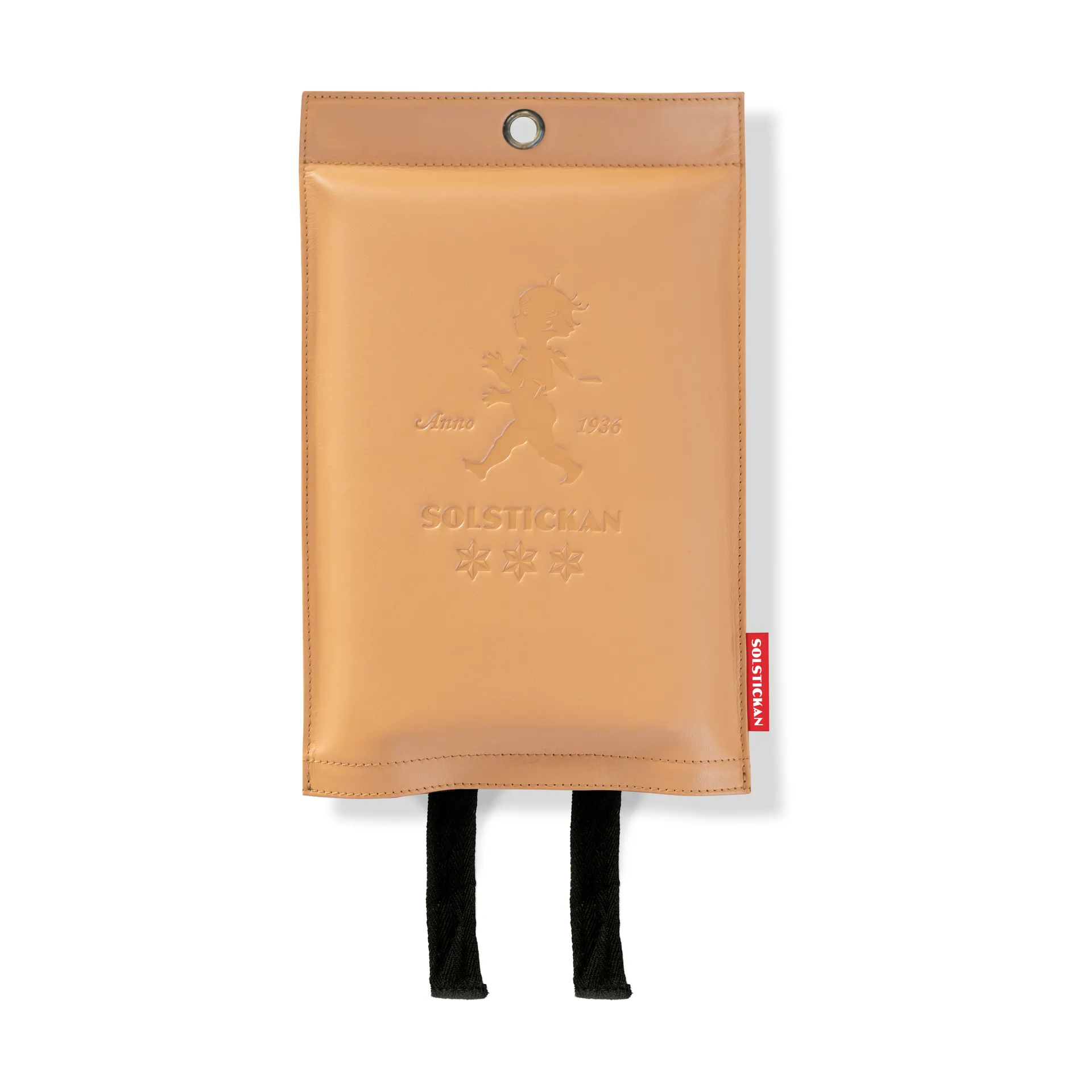 Solstickan fire 毯子 leather 120x120 cm, Light 皮革 Solstickan Design