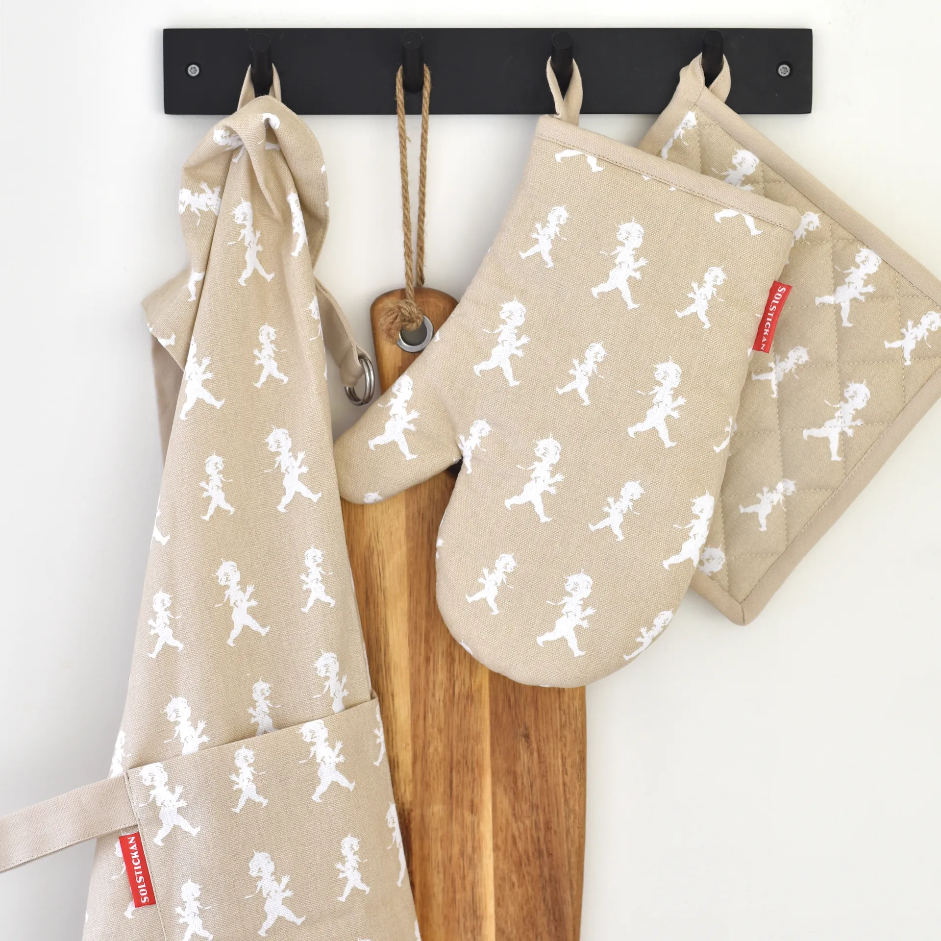 Solstickan oven glove 22x30 cm, 沙色 Solstickan Design