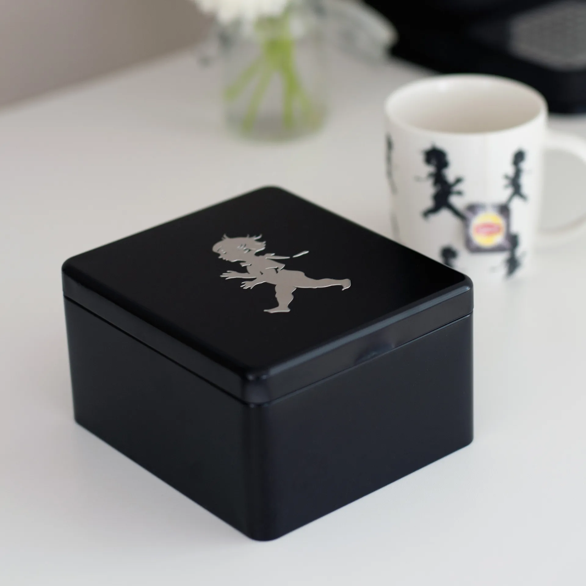 Solstickan tea chest with pockets 13.6x15.6 cm, 黑色 Solstickan Design