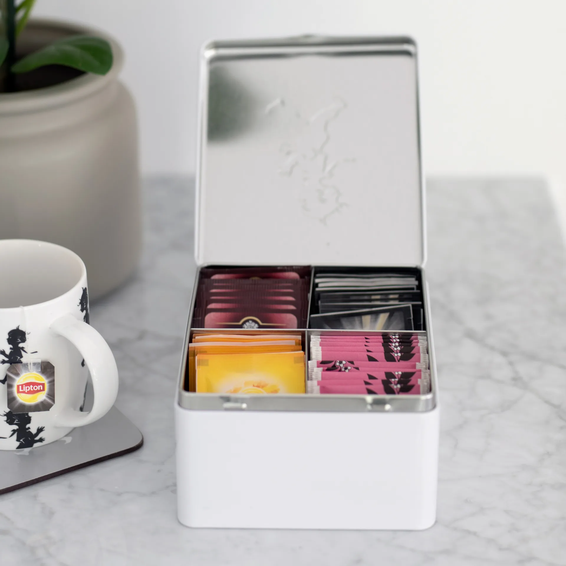 Solstickan tea chest with pockets 13.6x15.6 cm, 白色 Solstickan Design