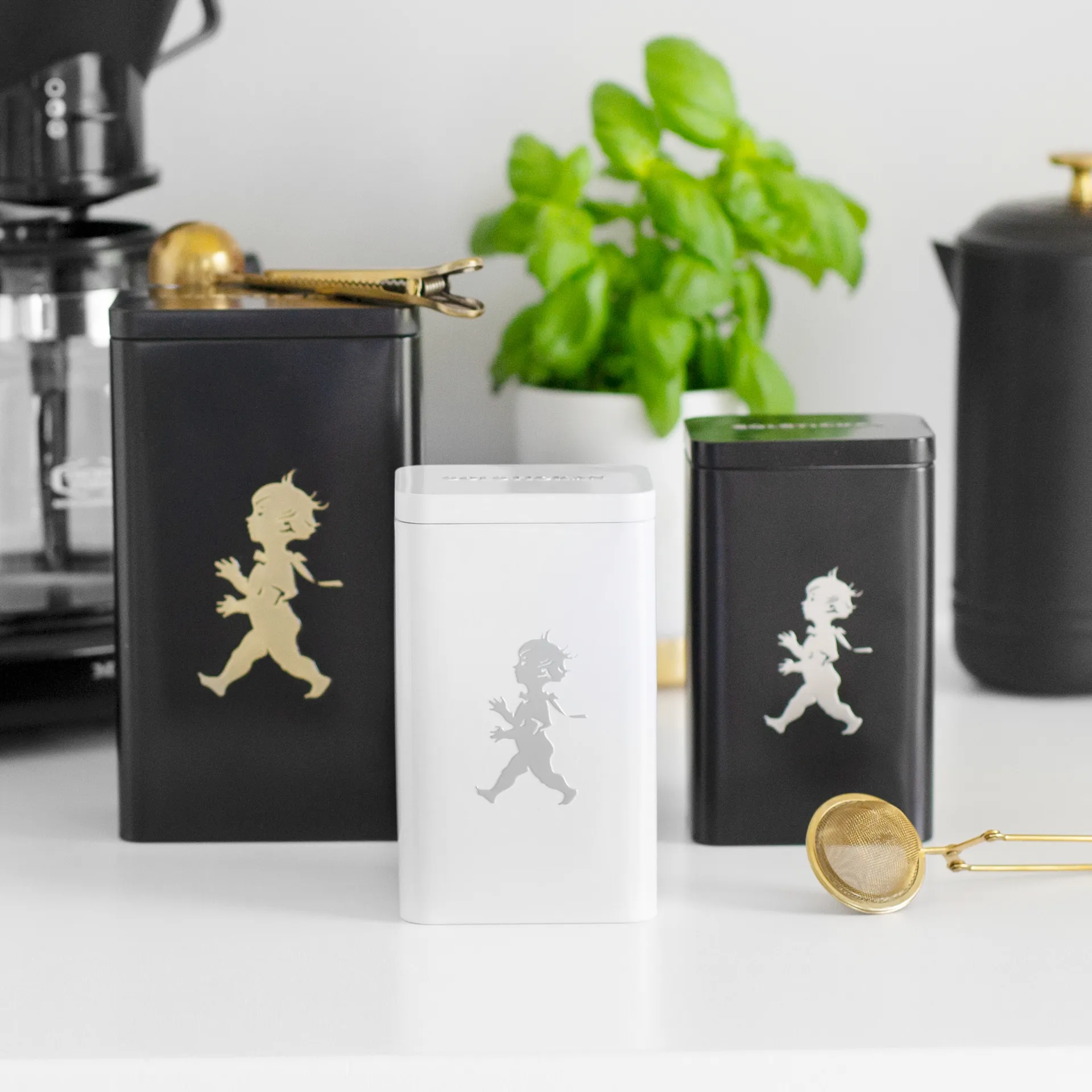 Solstickan tea jar 15.2 cm, 白色 high gloss Solstickan Design