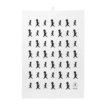 Solstickan tea towel 50x70 cm - 白色-黑色 - Solstickan Design