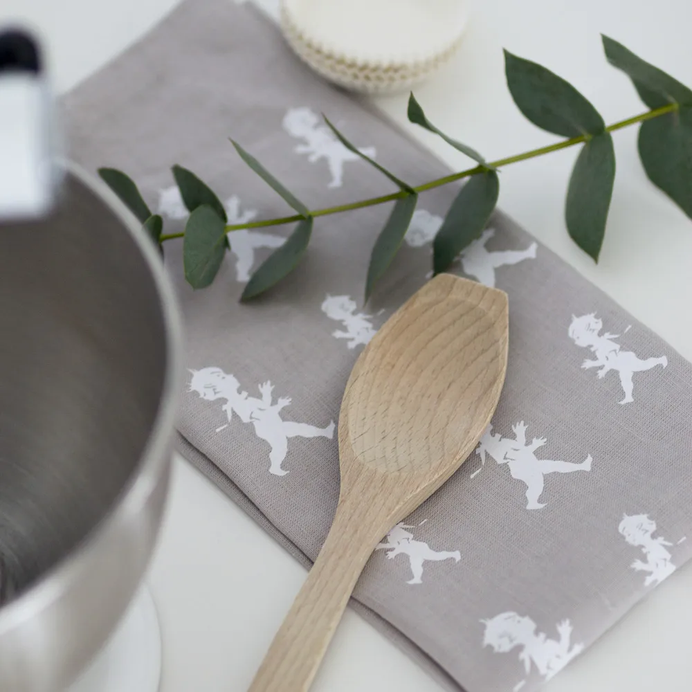 Solstickan tea towel 50x70 cm, 灰色-白色 Solstickan Design