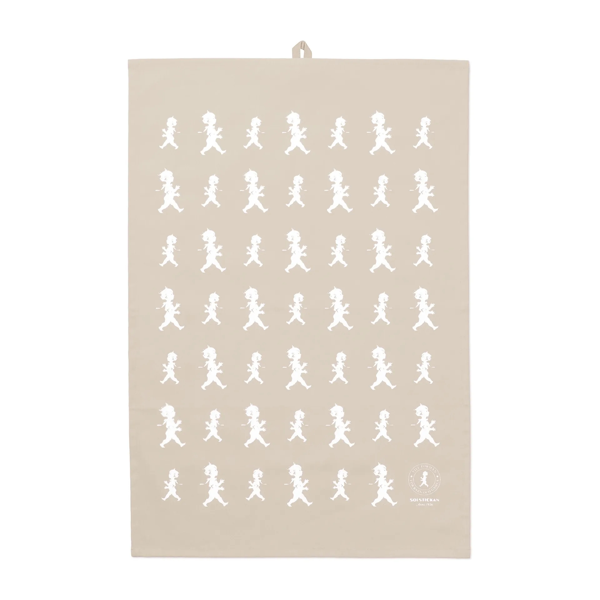 Solstickan tea towel 50x70 cm, 沙色-白色 Solstickan Design