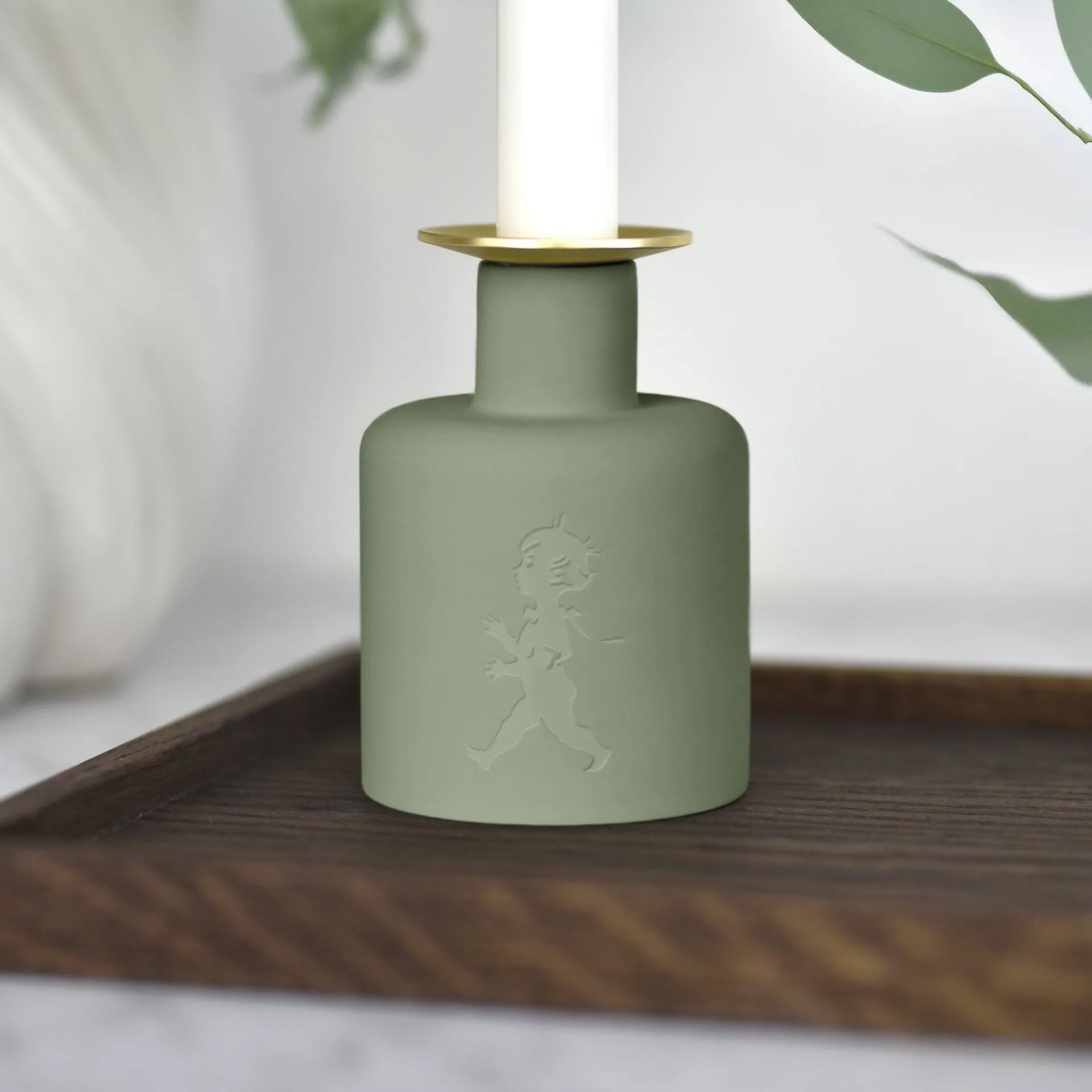 Solstickan 陶瓷烛台, 绿色 Solstickan Design