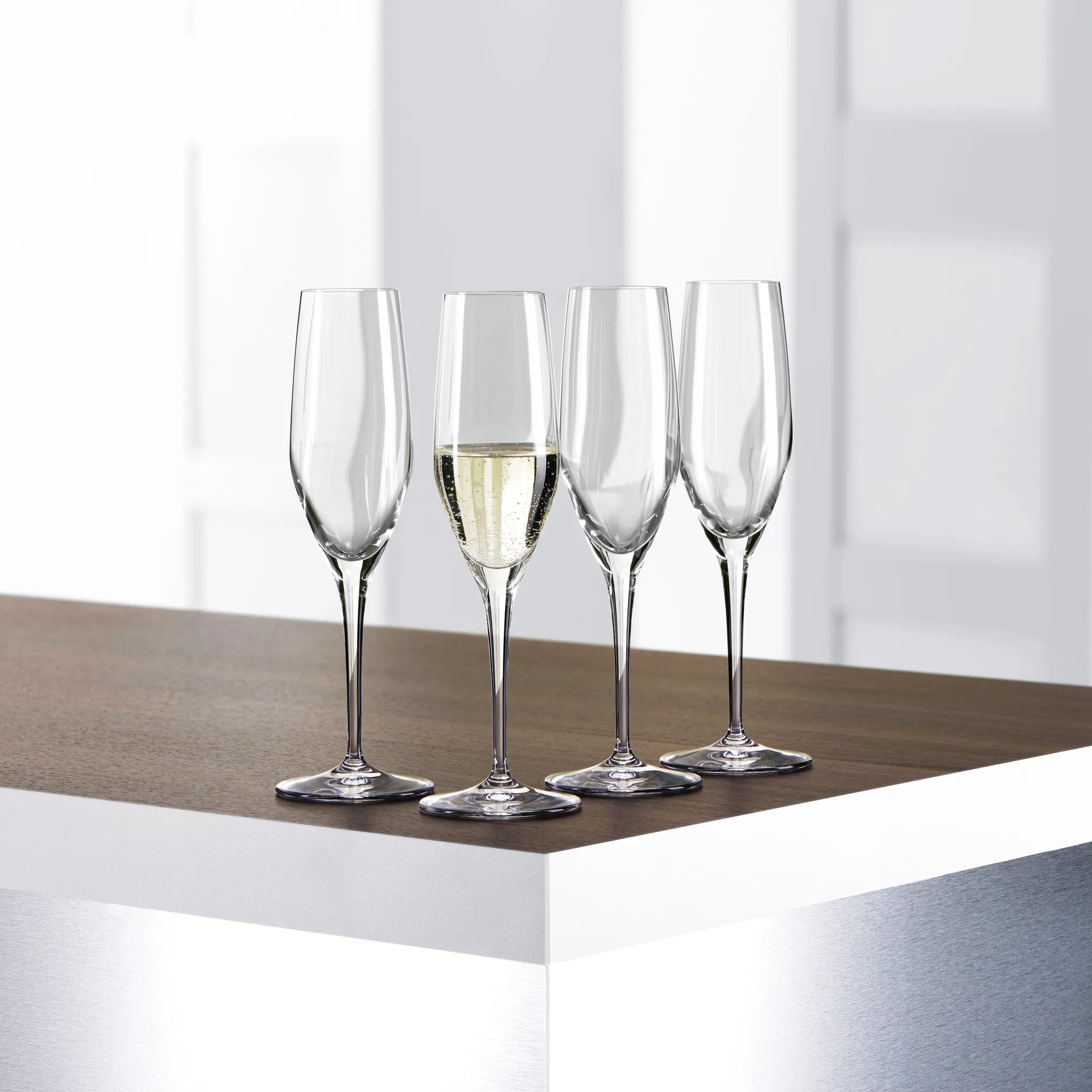 Authentis Champange glass 19cl. 四件套装, clear Spiegelau