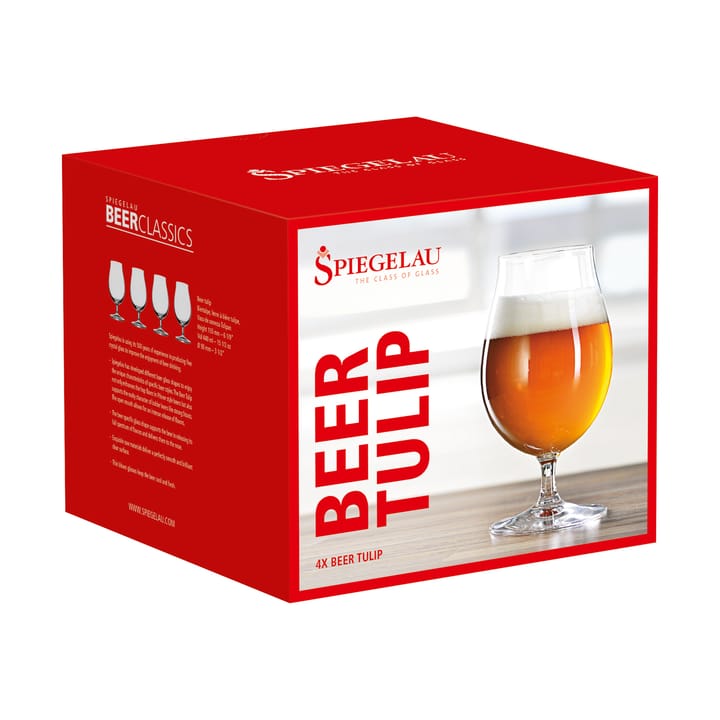 Beer Classics Tulip glass 44cl. 四件套装, clear Spiegelau