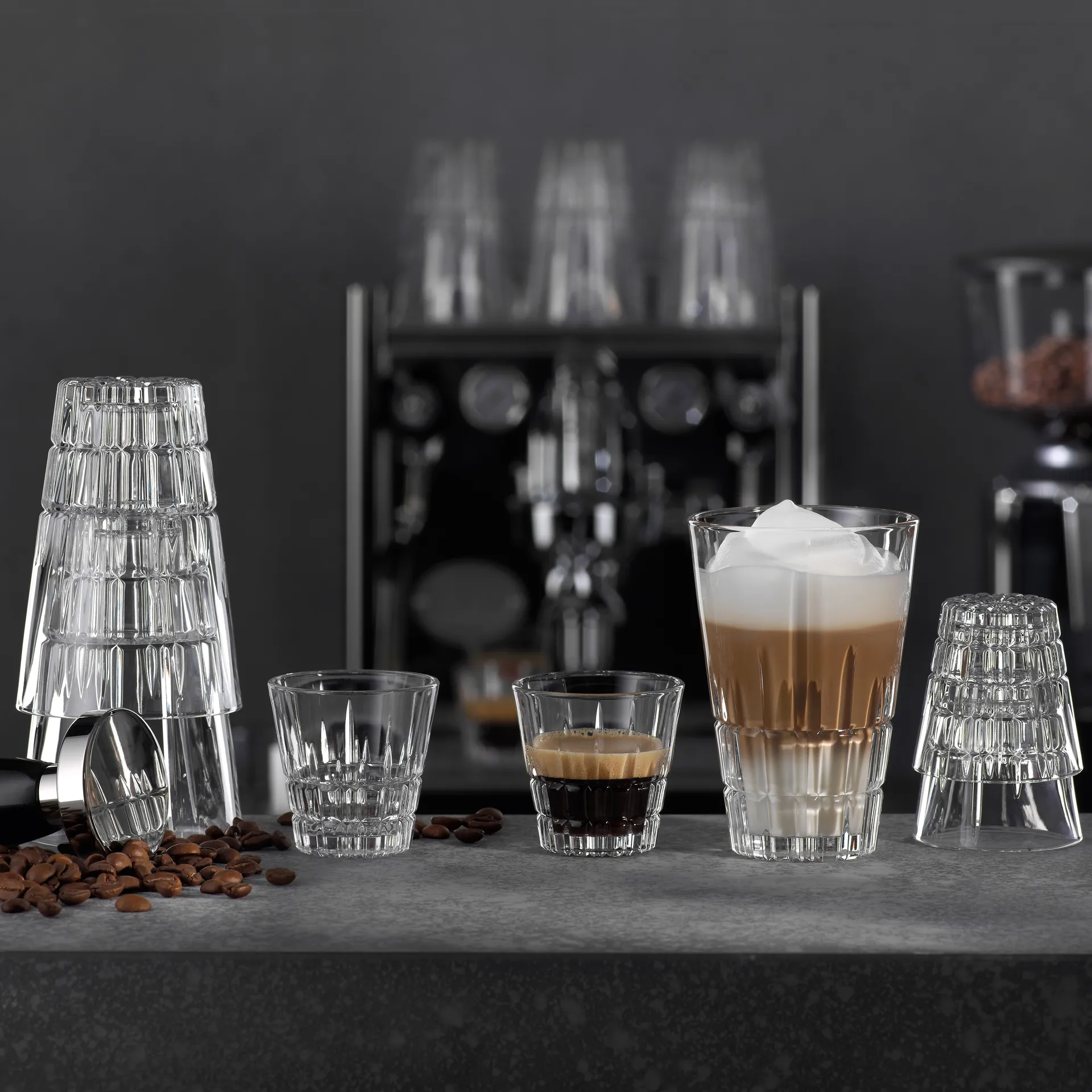 Perfect Serve Espresso glass. 四件套装, clear Spiegelau