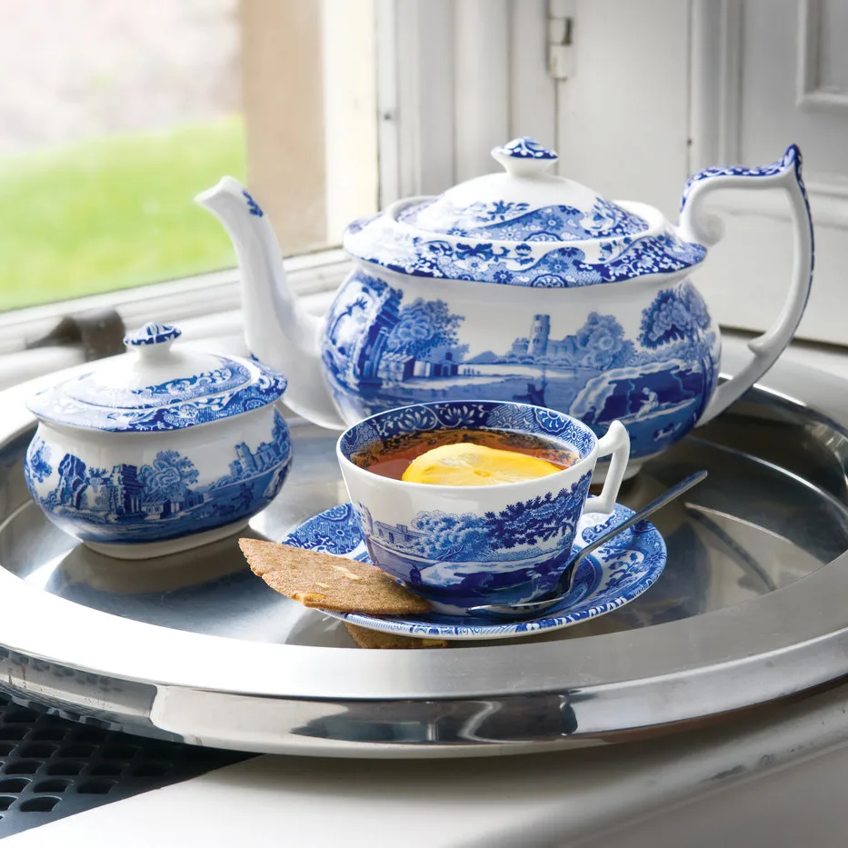 Blue Italian 茶壶, 1.1升_2品脱 Spode