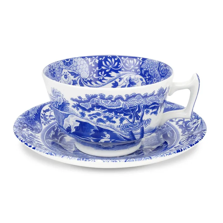 Blue Italian茶杯带碟 - 200ml_7盎司 - Spode