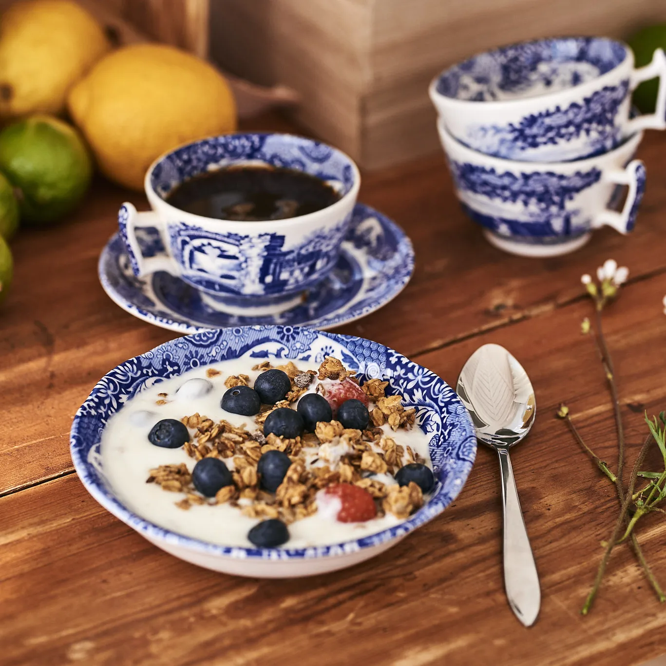 Blue Italian麦片碗, 20cm_8英寸 Spode