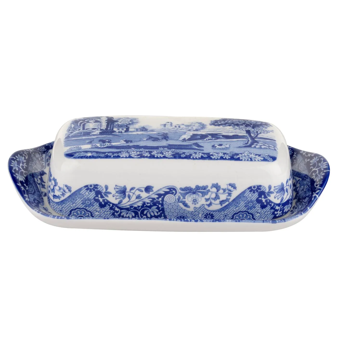 Blue Italian 黄油碟, 20x10cm_8x4英寸 Spode