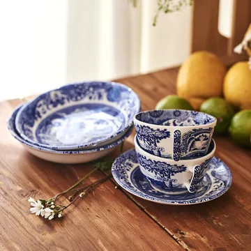 Blue Italian早餐杯带杯碟 - 280ml_10盎司 - Spode