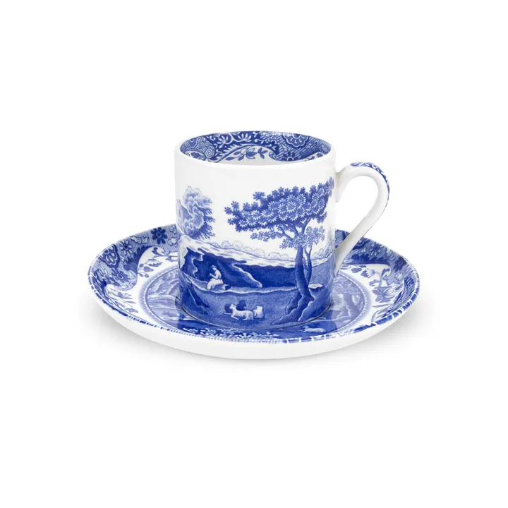 Blue Italian咖啡杯带碟 - 90ml_3盎司 - Spode