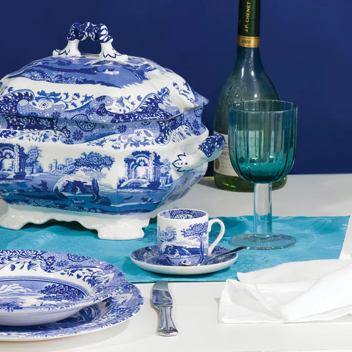 Blue Italian咖啡杯带碟, 90ml_3盎司 Spode