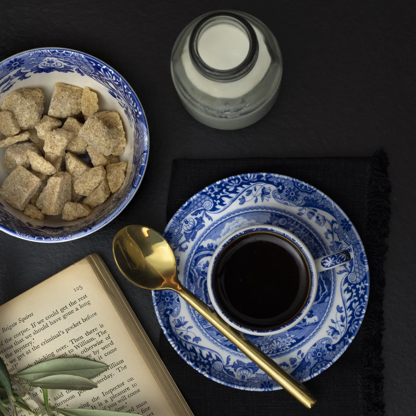 Blue Italian咖啡杯带碟, 90ml_3盎司 Spode