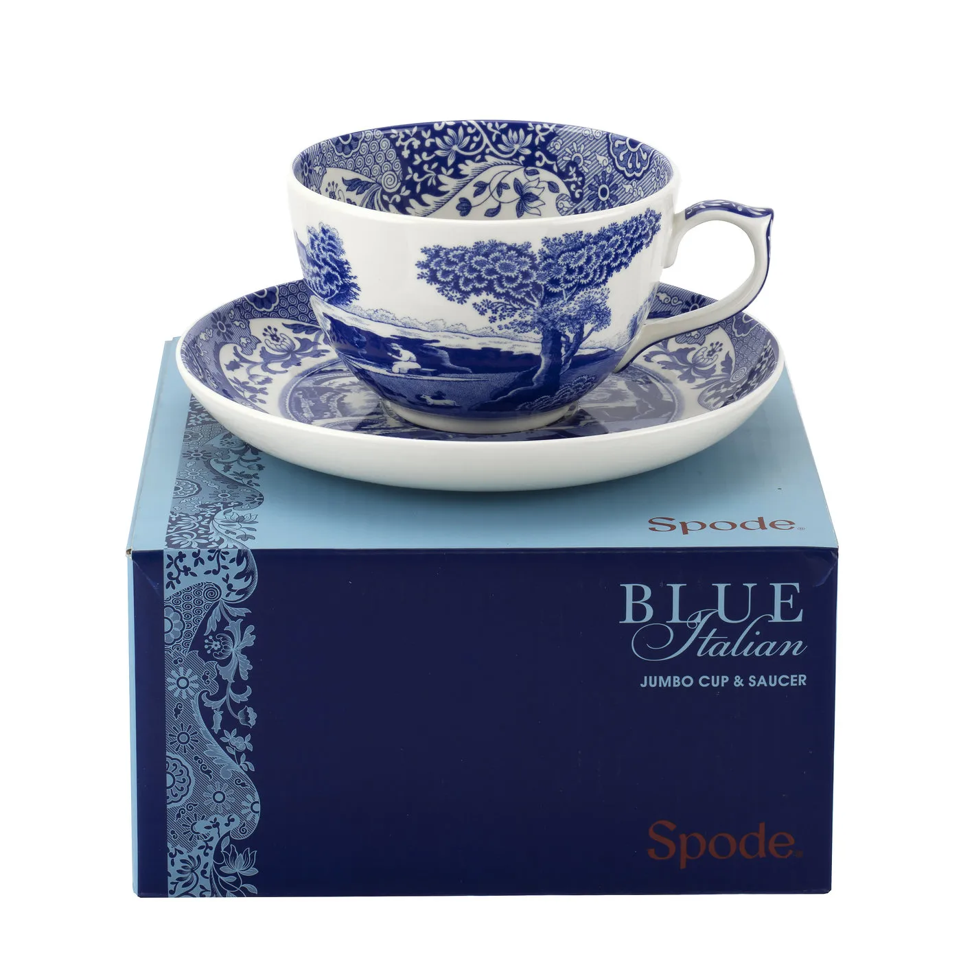 Blue Italian Jumbo 杯子和碟 , 56 cl/ 20 oz Spode
