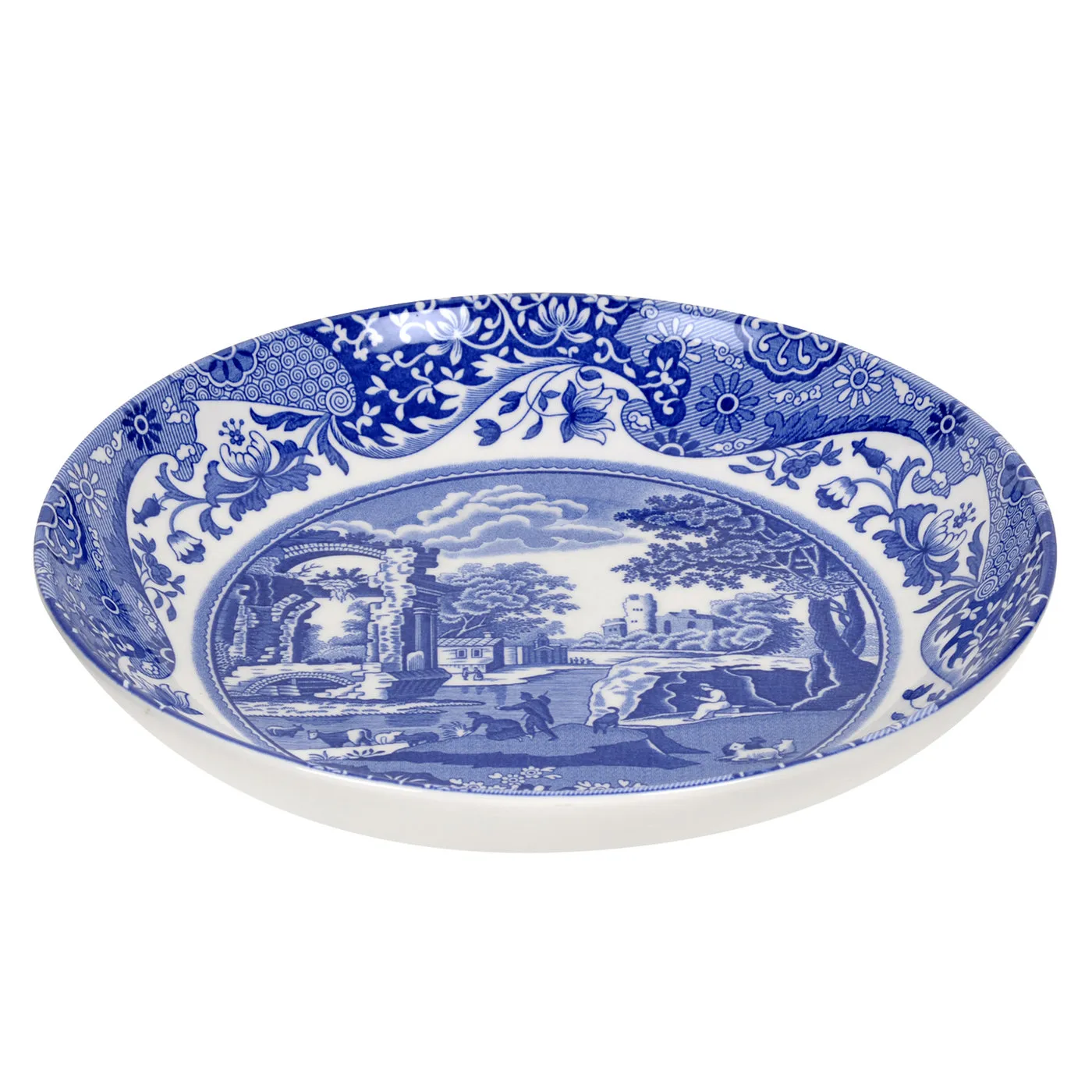 Blue Italian pasta 碗  , 23 cm/ 9 inch Spode