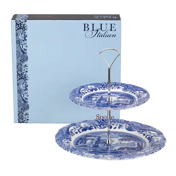 Blue Italian 双层蛋糕架 - 双层 - Spode