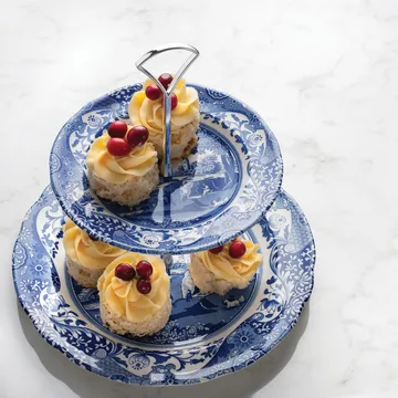 Blue Italian 双层蛋糕架 - 双层 - Spode