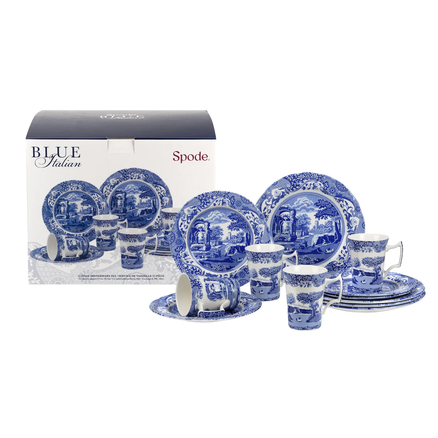 Blue Italian12件套, 12件装 Spode