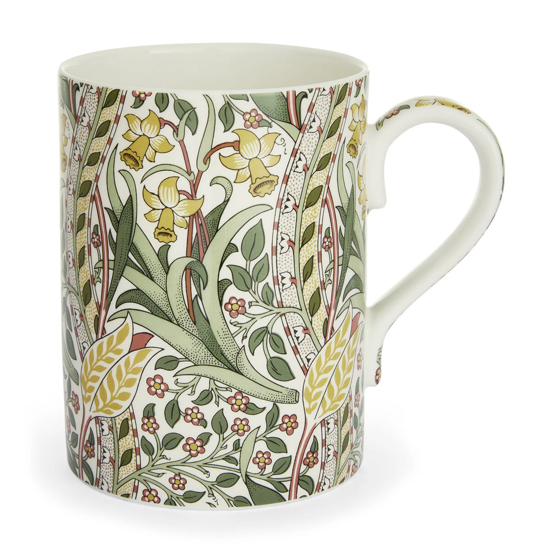 Daffodil 马克杯 350ml, 月桂叶绿_茜草红 Spode