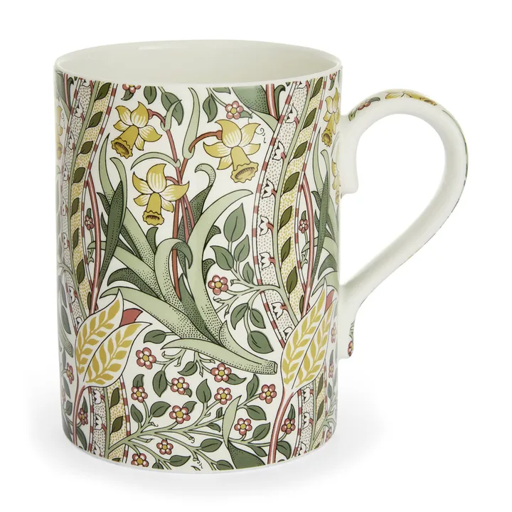 Daffodil 马克杯 350ml - 月桂叶绿_茜草红 - Spode