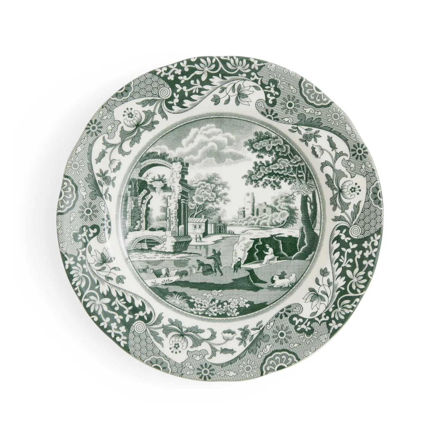 Heritage Green Italian 盘子, 绿色, Ø20 cm Spode