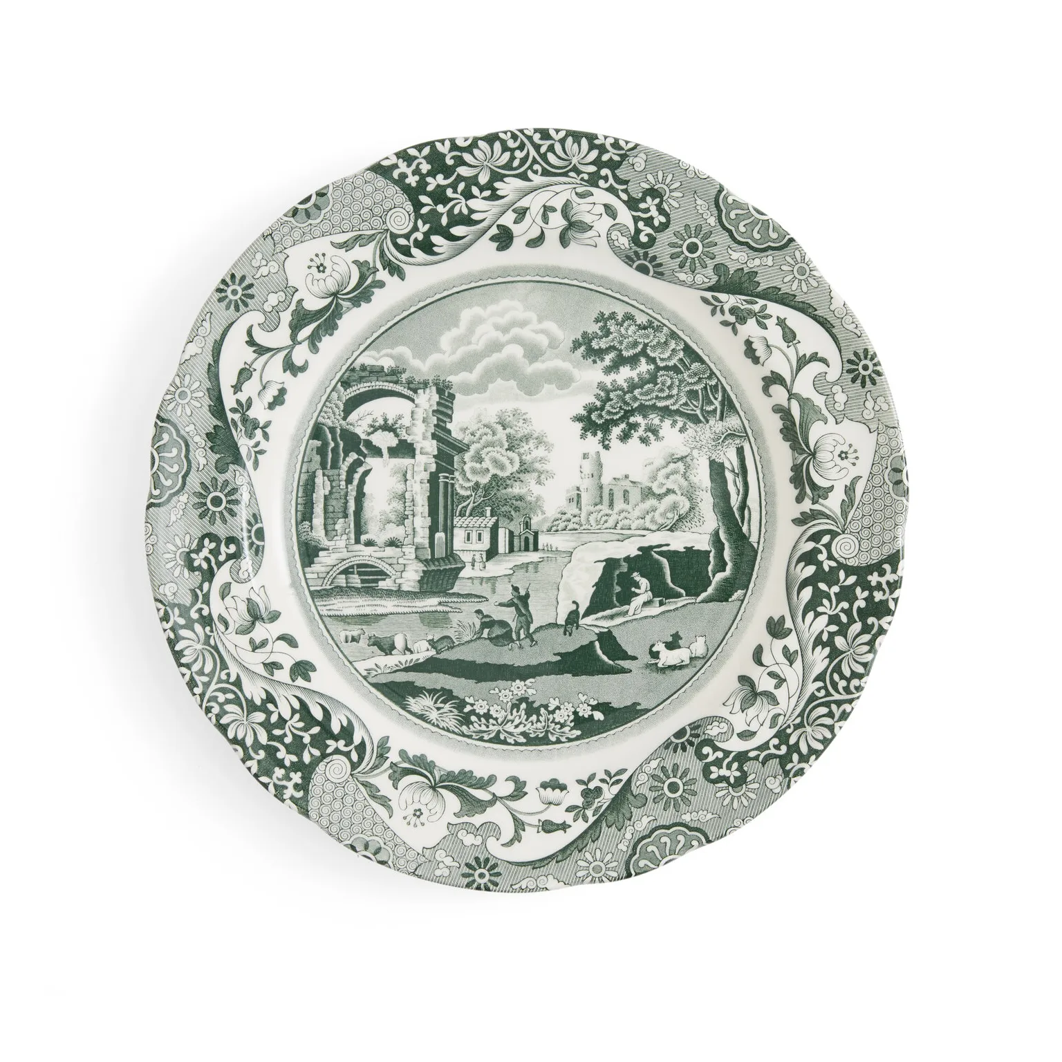 Heritage Green Italian 盘子, 绿色, Ø27 cm Spode