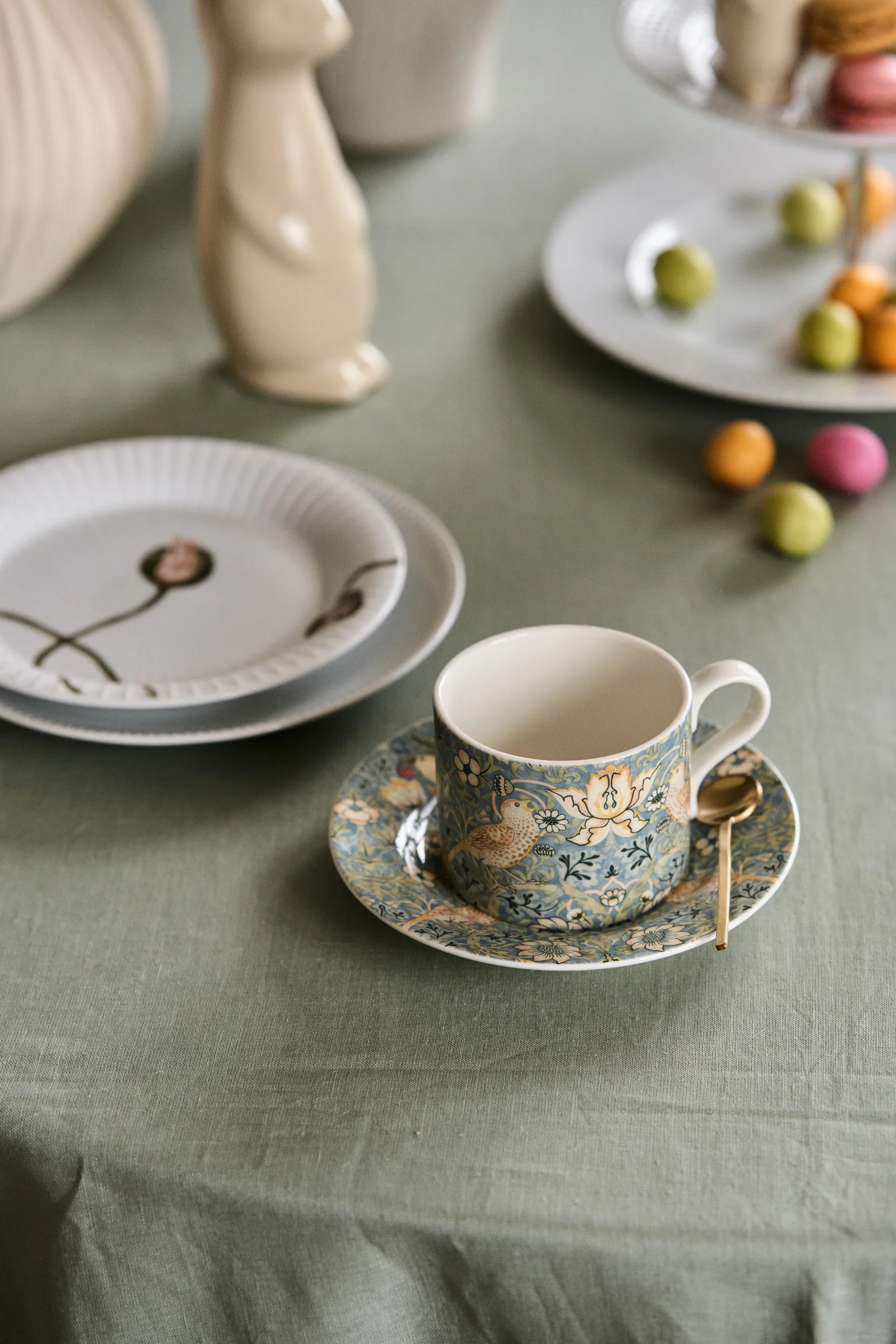 Strawberry Thief 茶杯配碟280ml, 多色 Spode