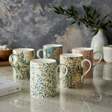 Willow Bough 马克杯 350ml - 女贞绿_石板灰 - Spode
