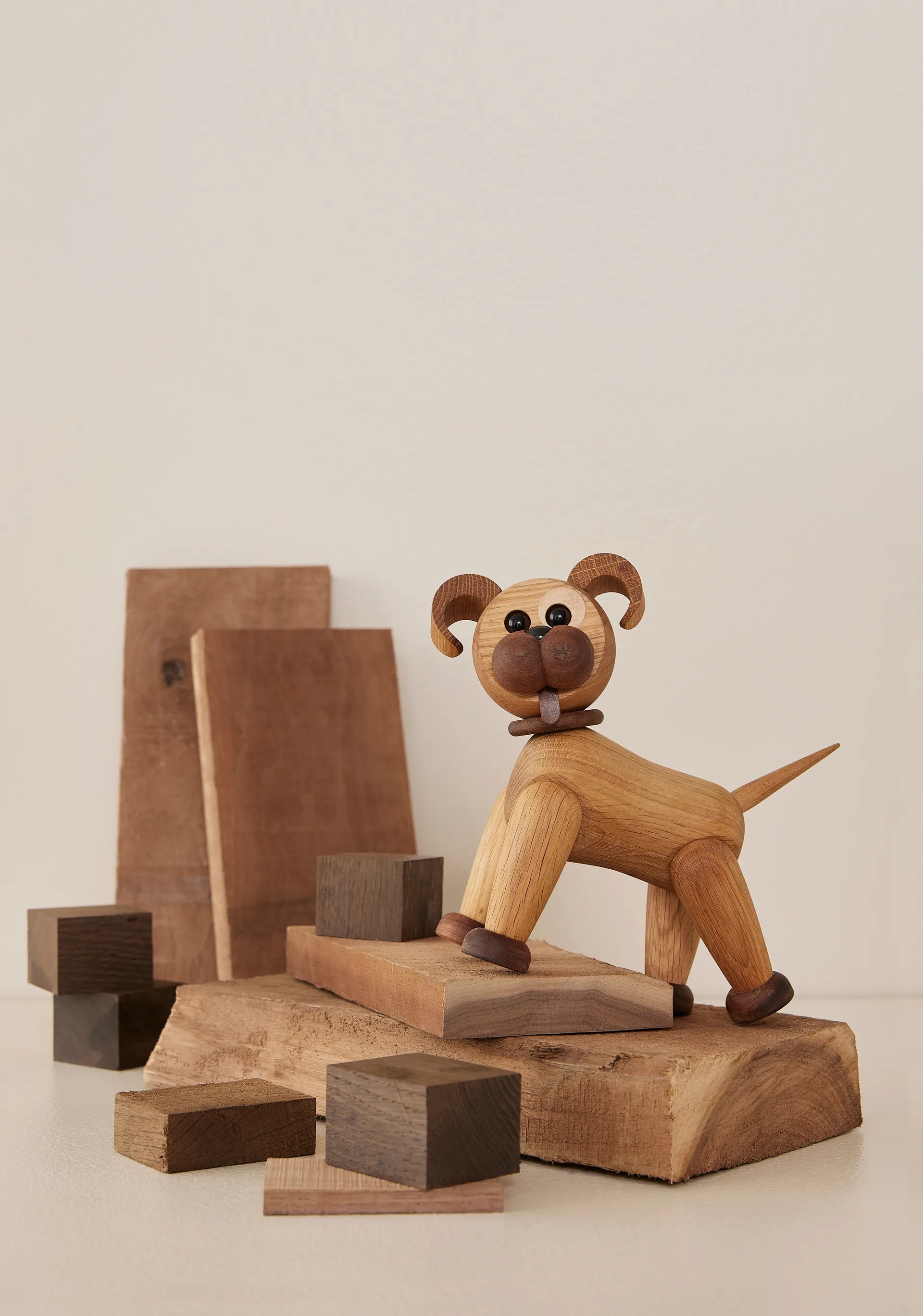 伙伴犬_巴迪_20.5cm 摆件20.5cm, 橡木 Spring Copenhagen