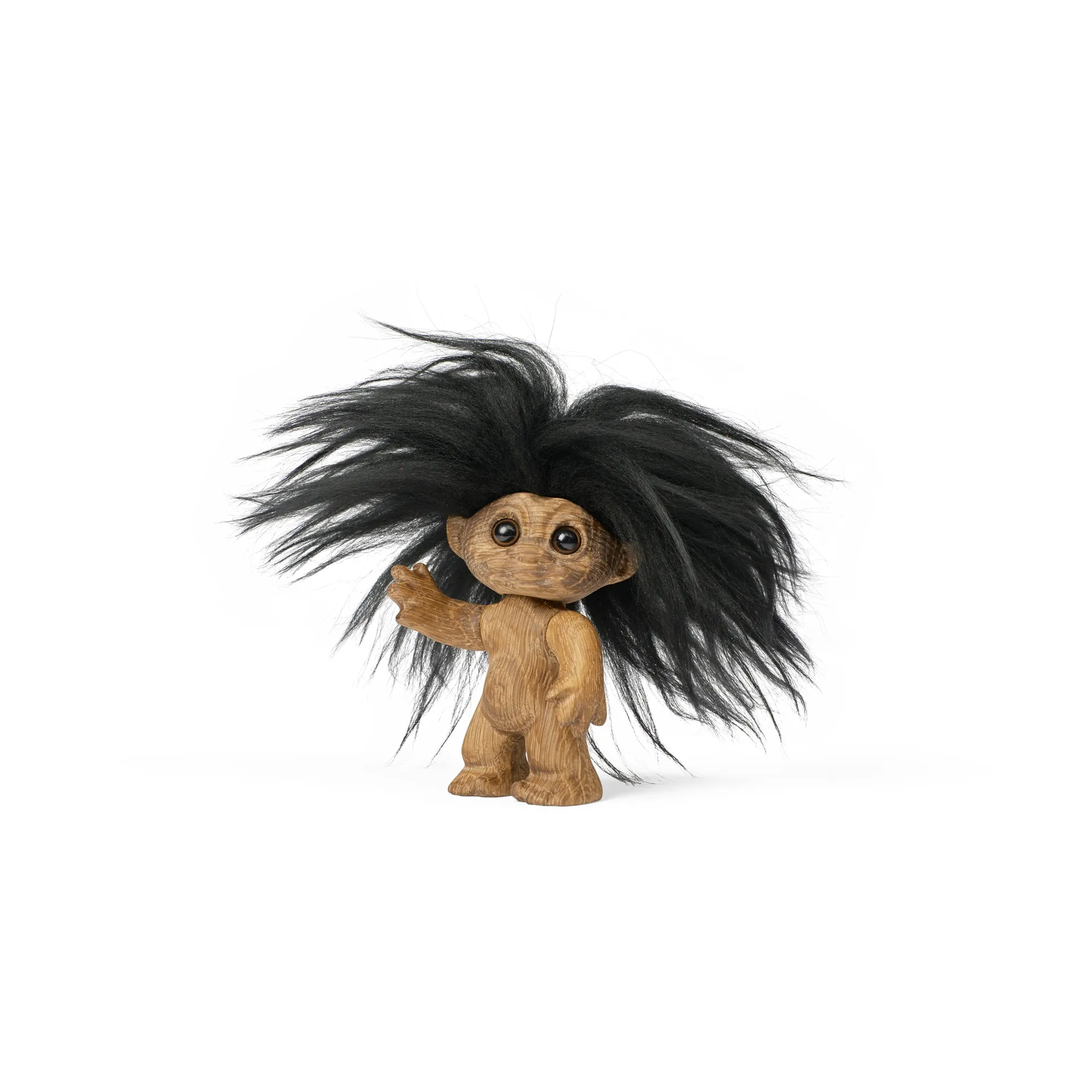 幸运巨魔/丑萌娃娃 9cm, 橡木 Spring Copenhagen