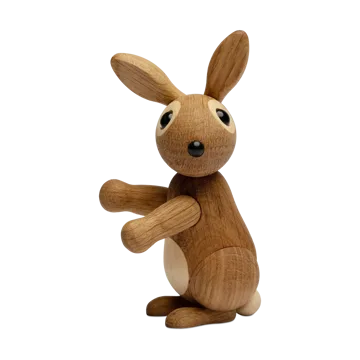 Bounce 弹跳兔子装饰摆件 9.5cm - 橡木 - Spring Copenhagen