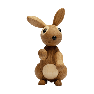 Bounce rabbit 装饰 9.5 cm - 自然木色 - Spring Copenhagen