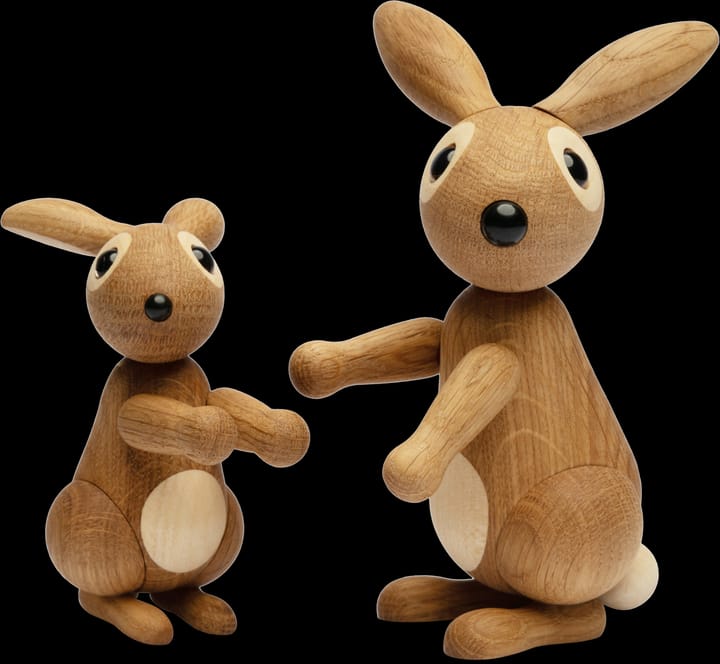 Bounce rabbit 装饰 9.5 cm, 自然木色 Spring Copenhagen